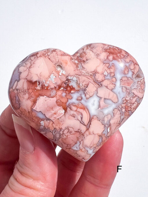 Pink Agate Heart