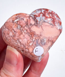 Pink Agate Heart