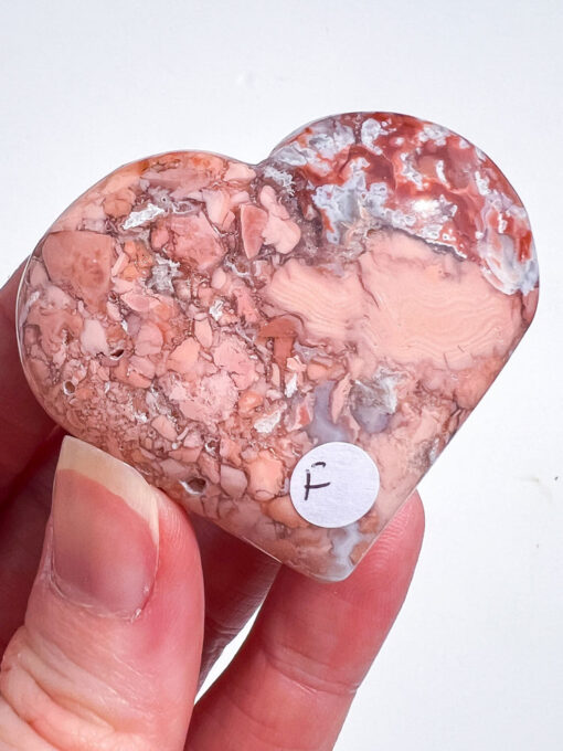 Pink Agate Heart