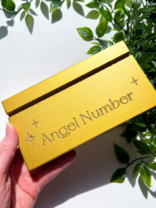 Angel Number Affirmation Cards With Wooden Stand