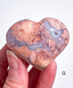 Pink Agate Heart