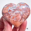 Pink Agate Heart