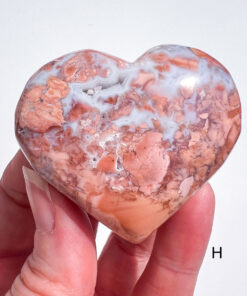 Pink Agate Heart