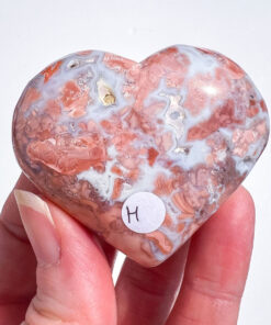 Pink Agate Heart