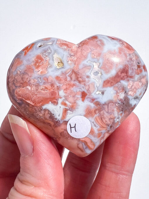 Pink Agate Heart