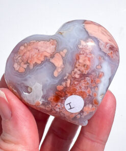 Pink Agate Heart