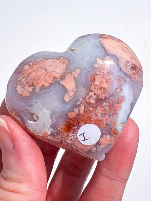 Pink Agate Heart