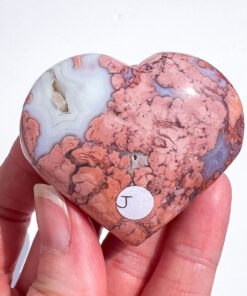 Pink Agate Heart