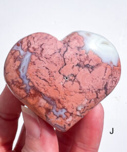 Pink Agate Heart