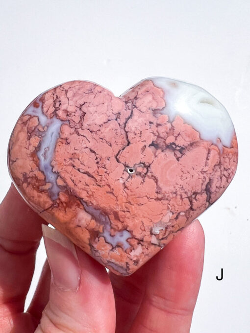 Pink Agate Heart