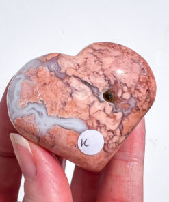 Pink Agate Heart