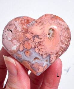 Pink Agate Heart