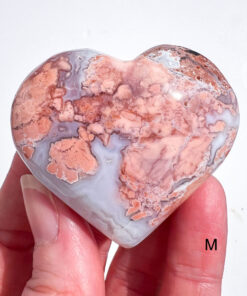 Pink Agate Heart