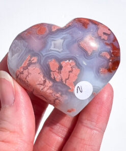 Pink Agate Heart