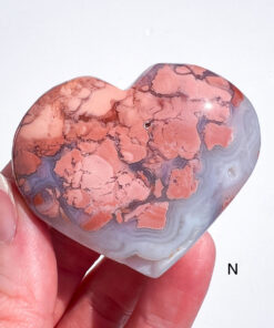 Pink Agate Heart