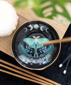 Luna moth incense stick holder