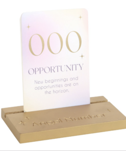 Angel Number Affirmation Cards With Wooden Stand