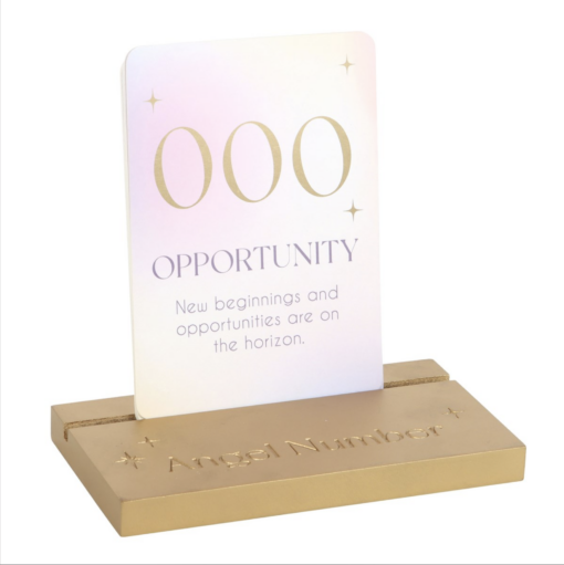 Angel Number Affirmation Cards With Wooden Stand