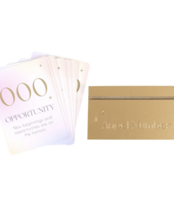 Angel Number Affirmation Cards With Wooden Stand