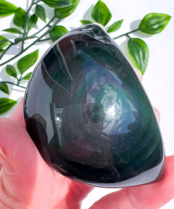 Rainbow Obsidian moon