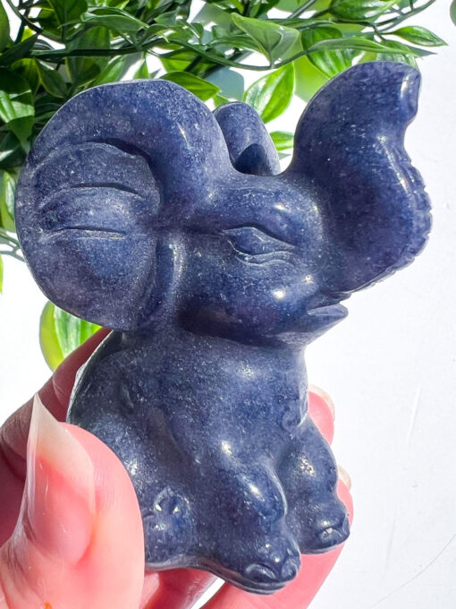 Blue Aventurine elephant