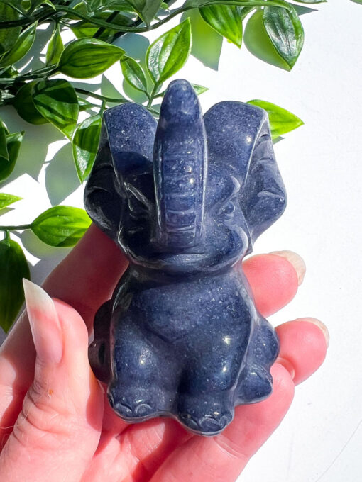 Blue Aventurine elephant