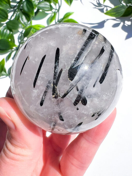 Tourmaline in Quartz sphere