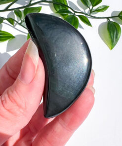 Rainbow Obsidian moon