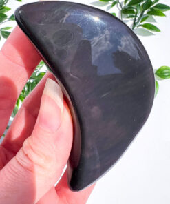 Rainbow Obsidian moon