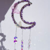 Amethyst Chip Moon Sun Catcher