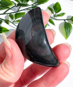 Rainbow Obsidian moon