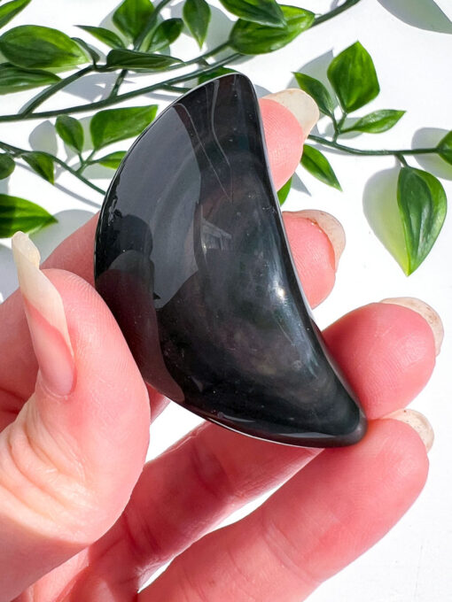 Rainbow Obsidian moon