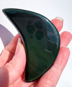 Rainbow Obsidian moon