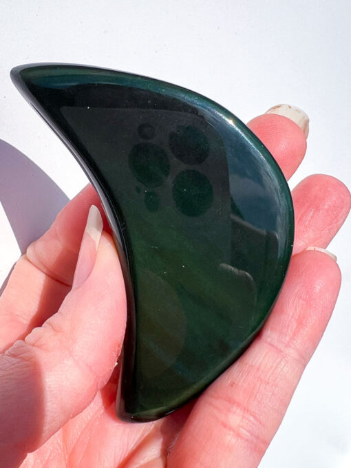 Rainbow Obsidian moon