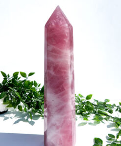 Large Rose Quartz tower