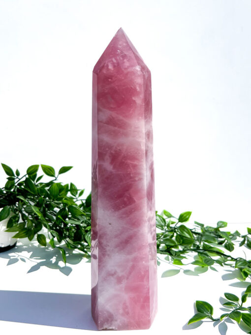 Large Rose Quartz tower