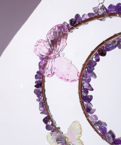 Amethyst Chip Moon Sun Catcher