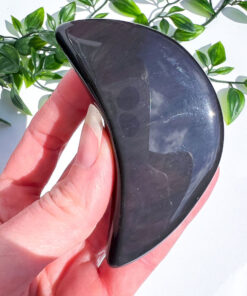 Rainbow Obsidian moon