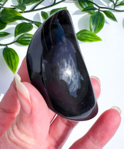 Rainbow Obsidian moon