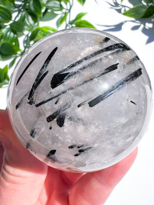 Tourmaline in Quartz sphere