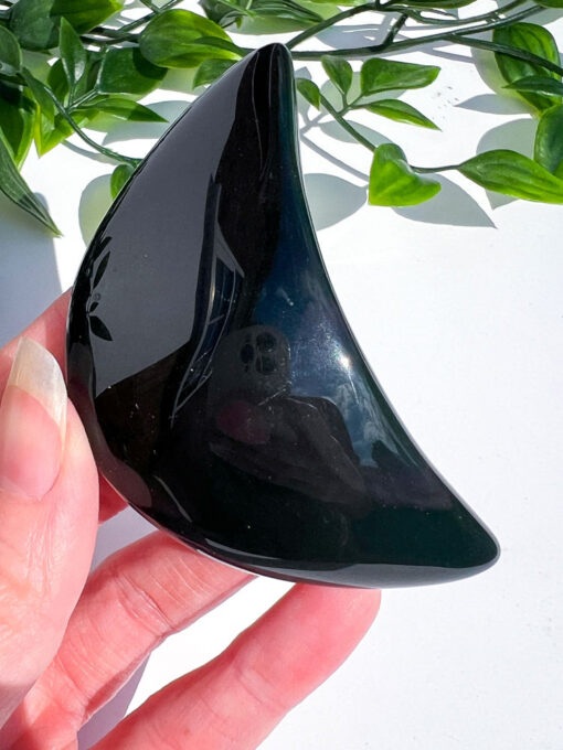 Rainbow Obsidian moon