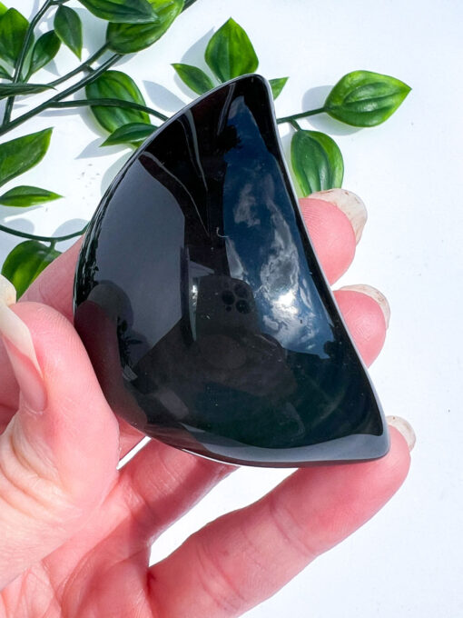 Rainbow Obsidian moon