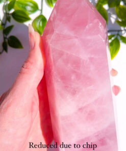 Large Rose Quartz tower