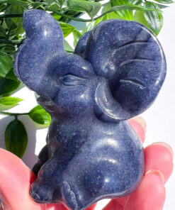 Blue Aventurine elephant