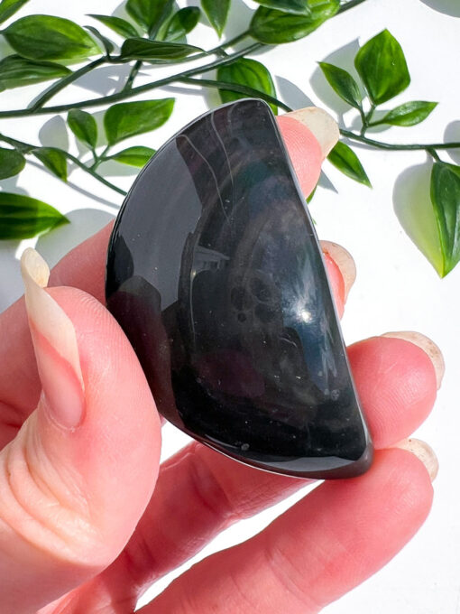 Rainbow Obsidian moon