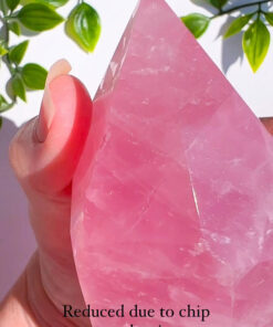 Large Rose Quartz tower