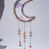 Amethyst Chip Moon Sun Catcher