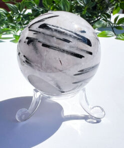 Tourmaline in Quartz sphere