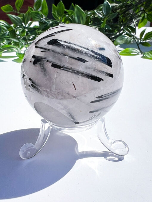 Tourmaline in Quartz sphere