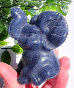 Blue Aventurine elephant